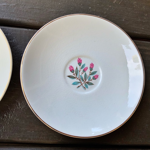 Vintage 1960s Wedgwood Pink Hope Teacups Saucers England Floral Rose Cottagecore - Picture 11 of 11